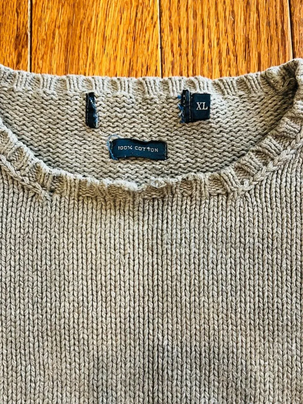 Vintage 90's Polo Ralph Lauren Men’s Cable Knit Fisherman Sweater Size XL Chunky